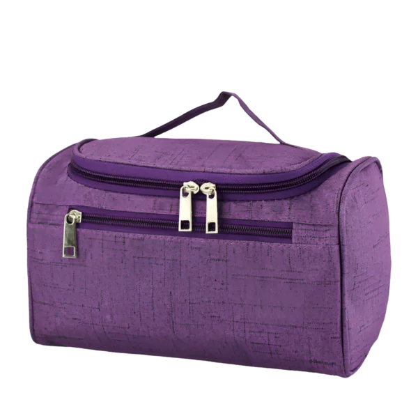 Trousse de toilette voyage accrochable violet