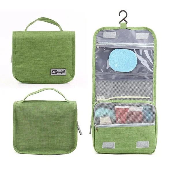 Petite trousse de toilette voyage mini format couleur vert pomme