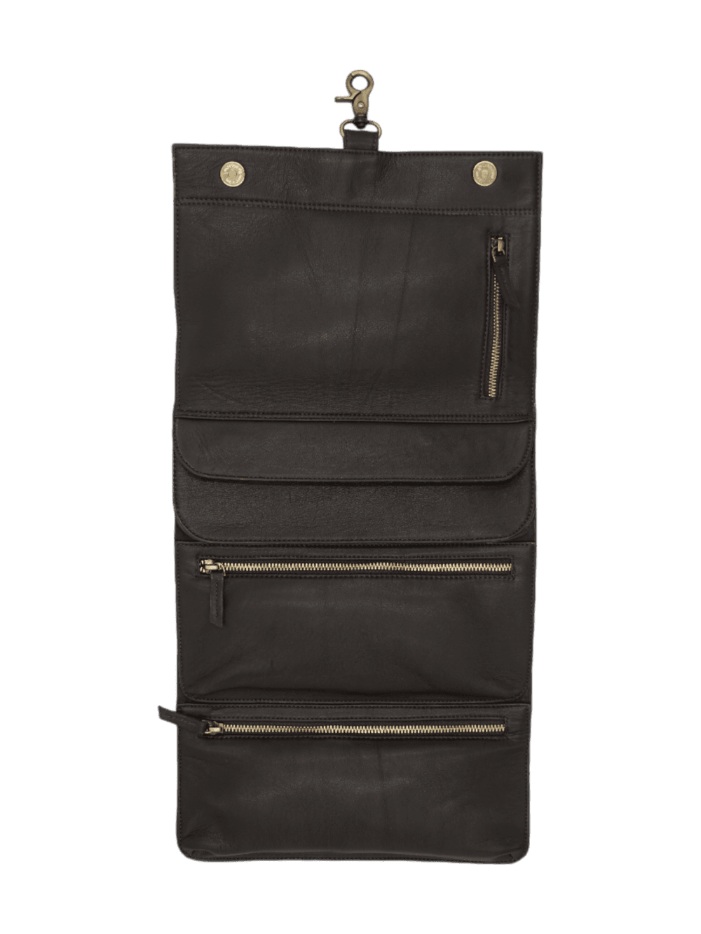 Trousse toilette homme vintage cuir pliable